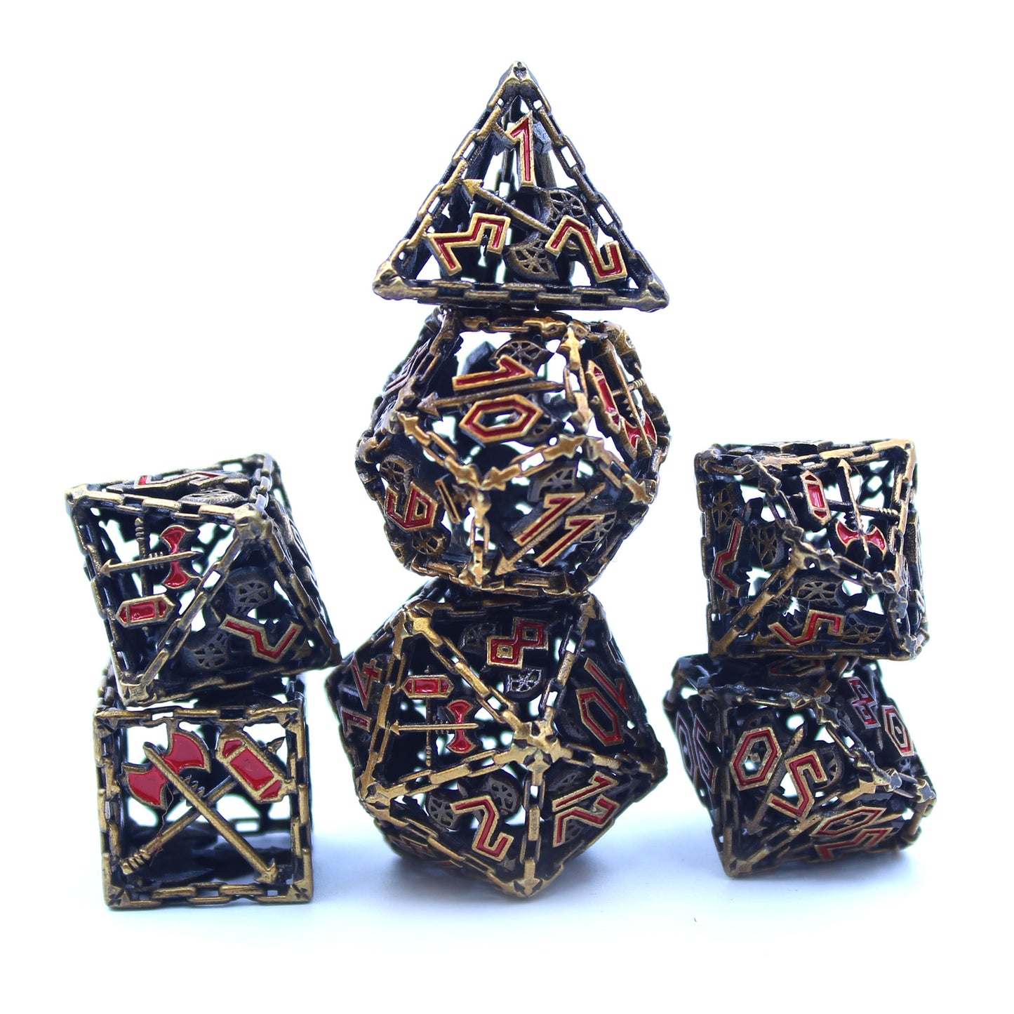 Arsenal Class Dice - Barbarian Cage Dice Set