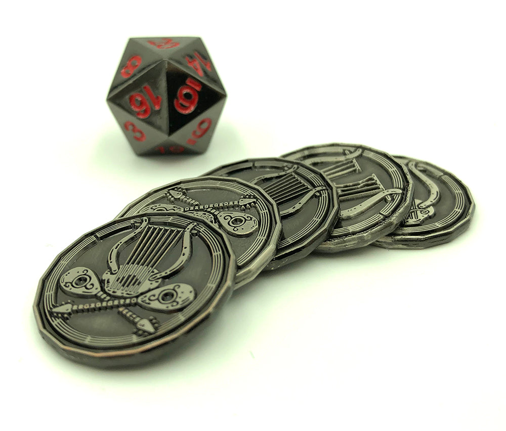 Bradic Coins - 5 pack sizing