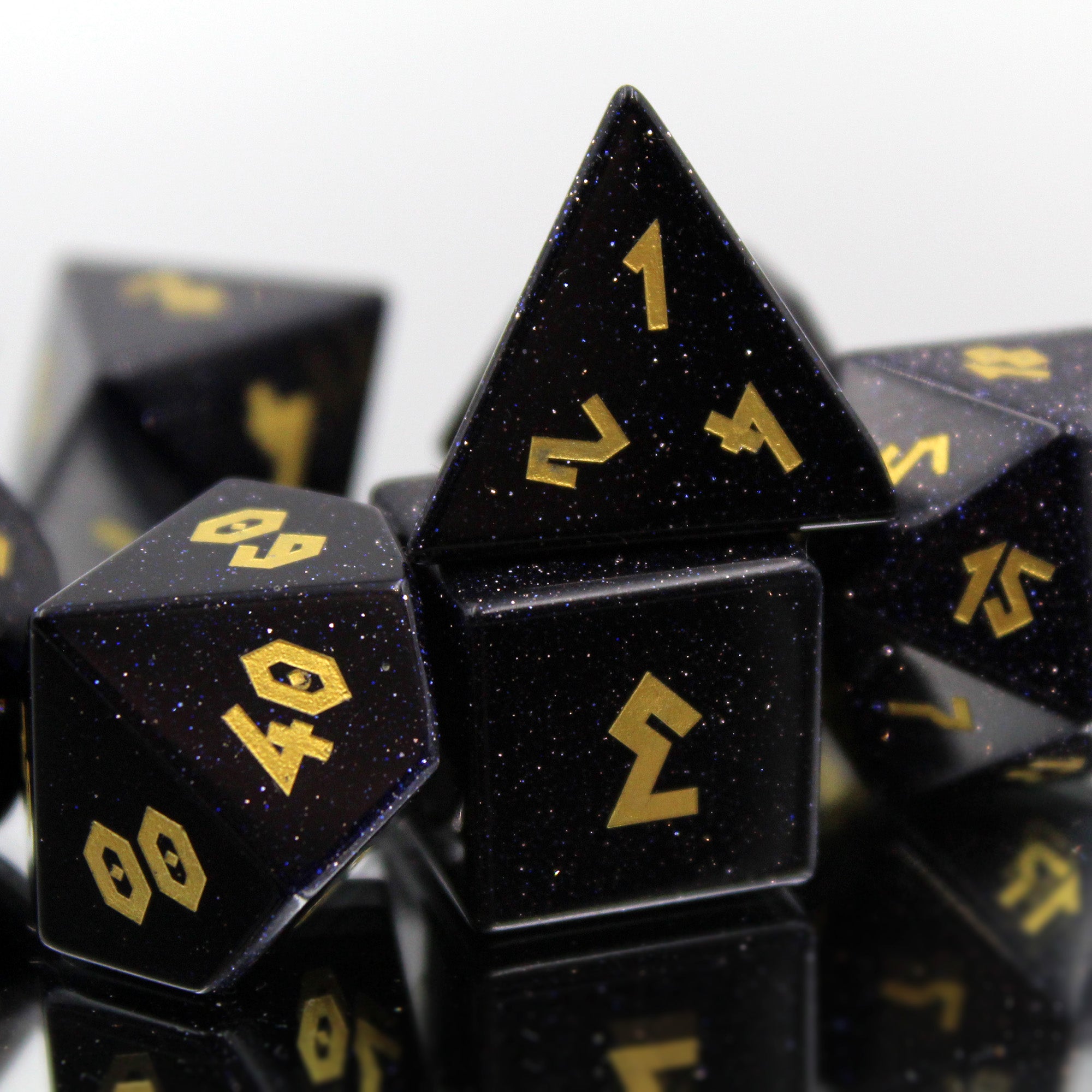 Blue goldstone dice sale