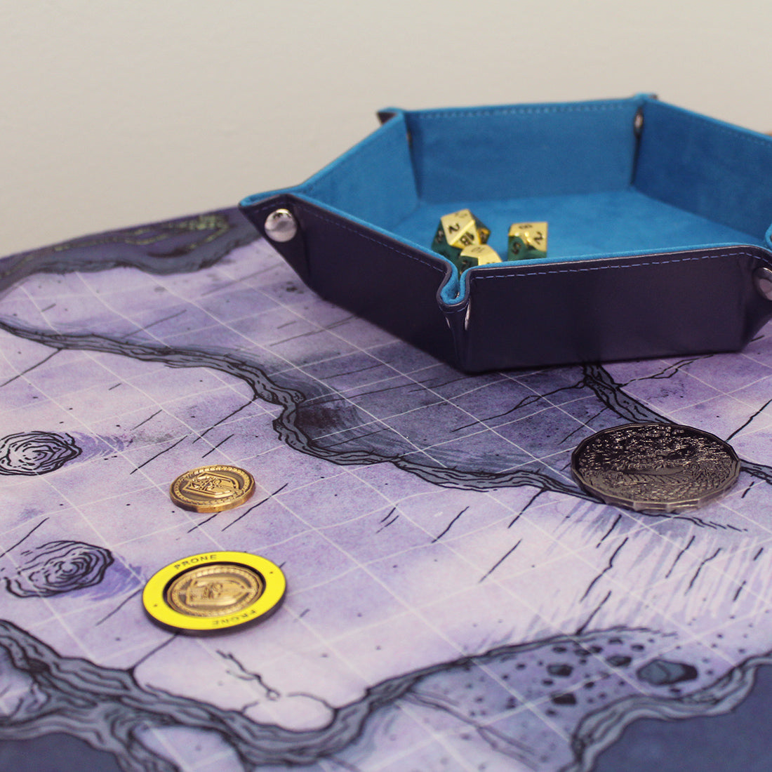 Cave map on table, part of our map 6 pack.