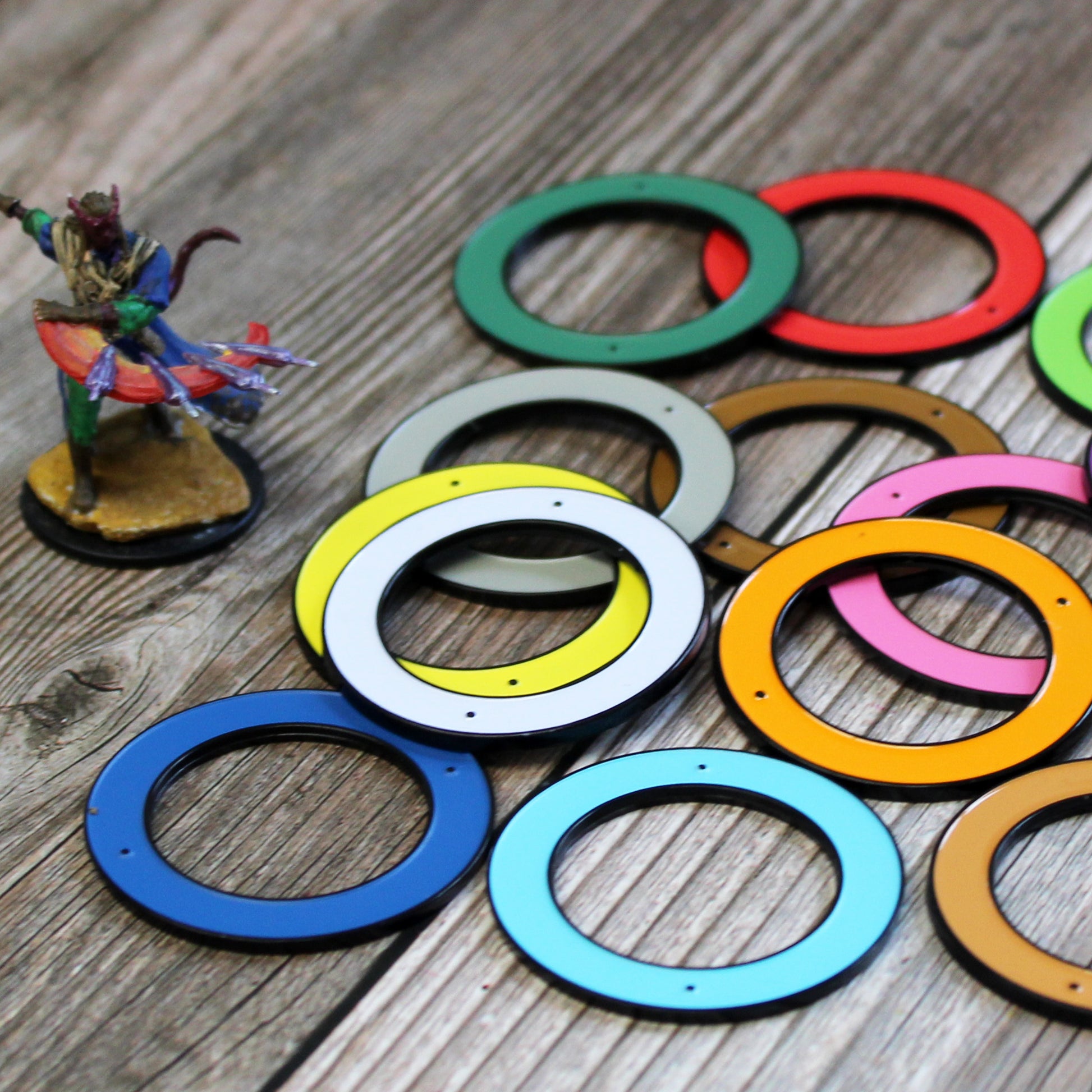 Condition Rings: Text-Free Rings sized for 1 inch miniatures.