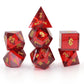 Cubic Zirconia Red Dice Set with Display Box