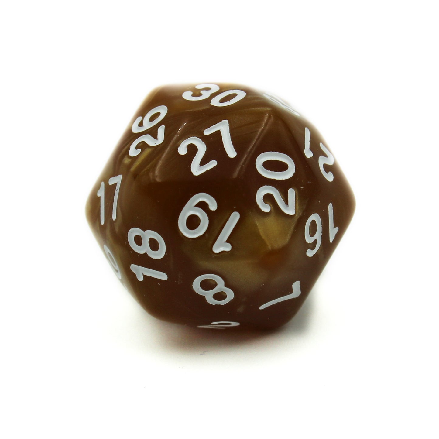 D30 Golden Pearl Polymer Dice