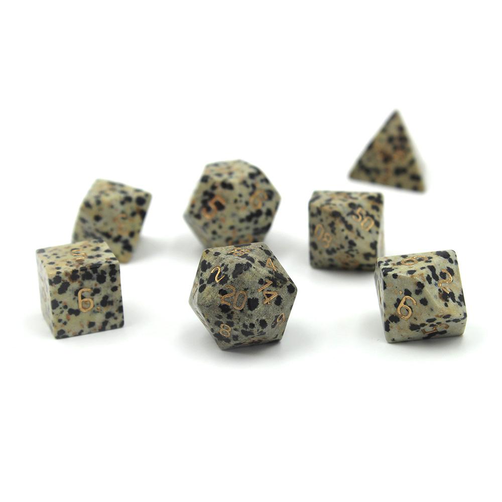 Dalmatian Stone Dice Set