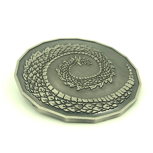 Adult Fire Dragon Coin Tails Side