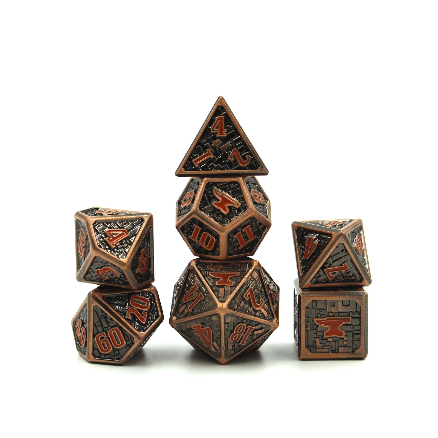 Foundry Metal Dice Set with Display Box