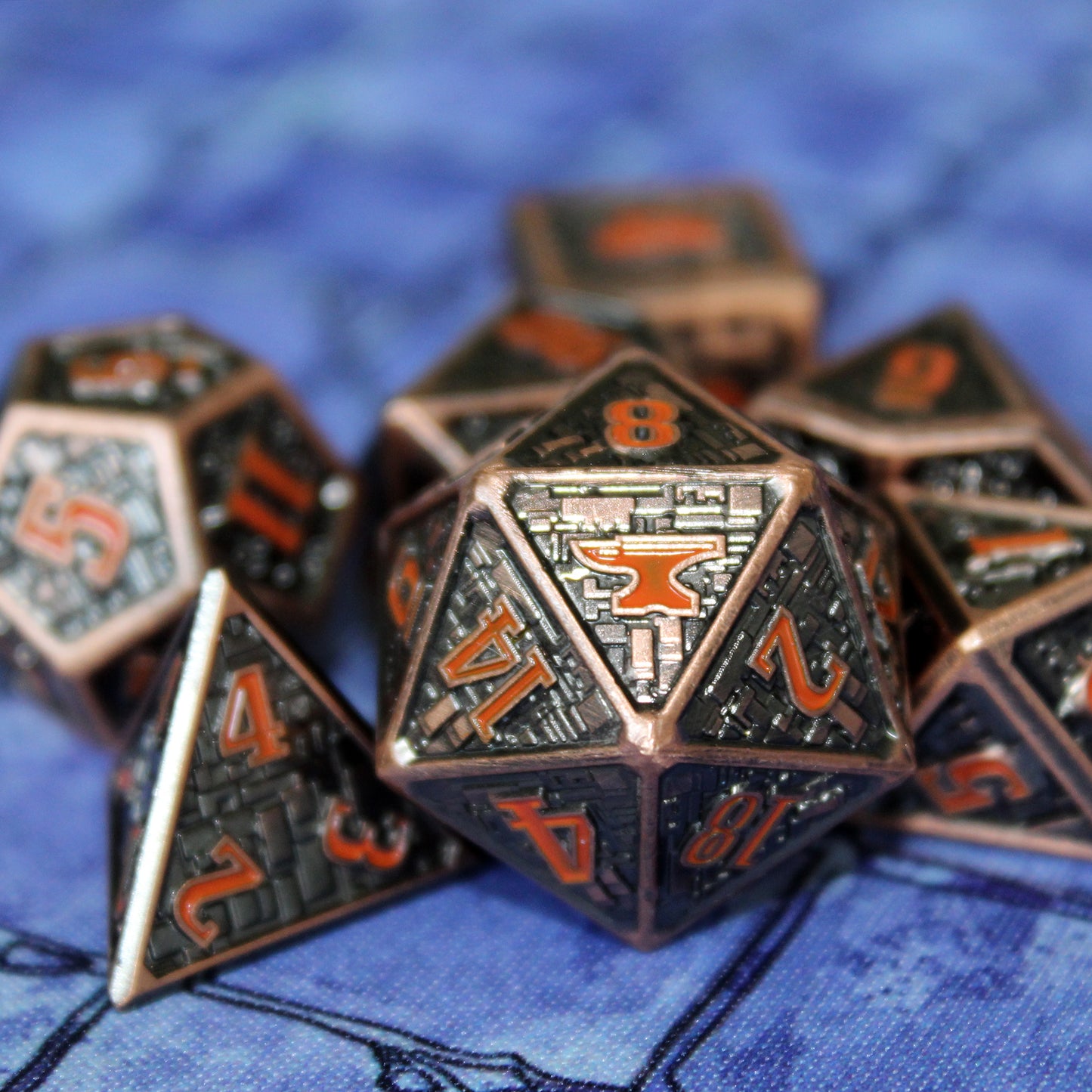 Foundry Metal Dice Set with Display Box