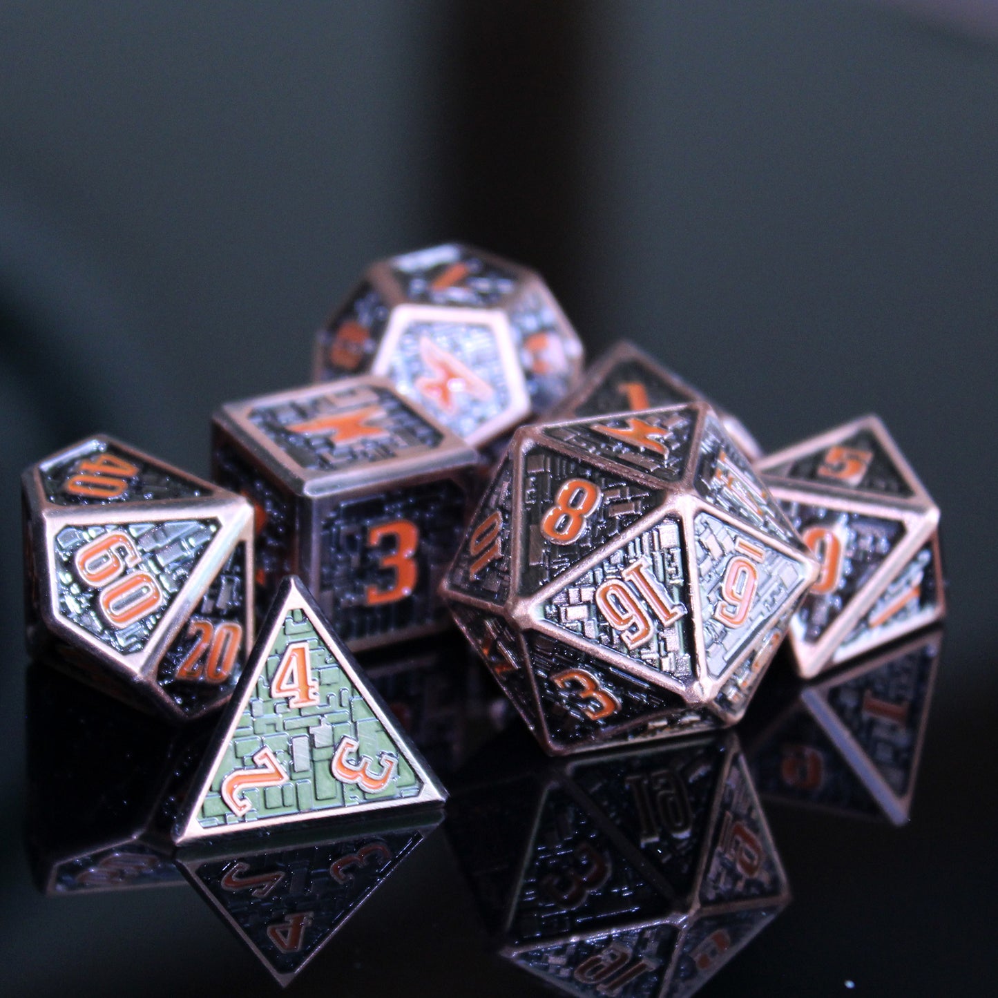 Foundry Metal Dice Set with Display Box