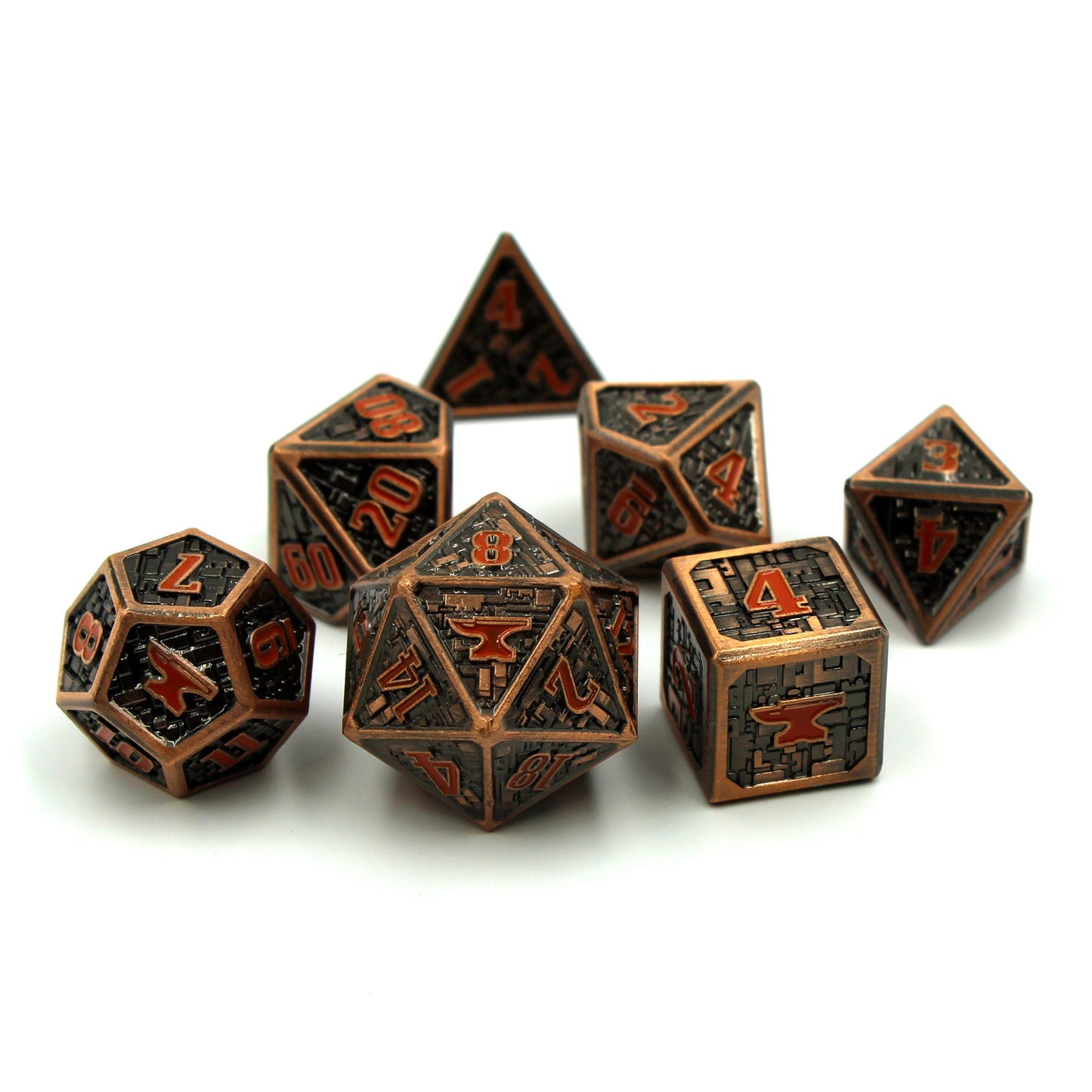 Foundry Metal Dice Set with Display Box