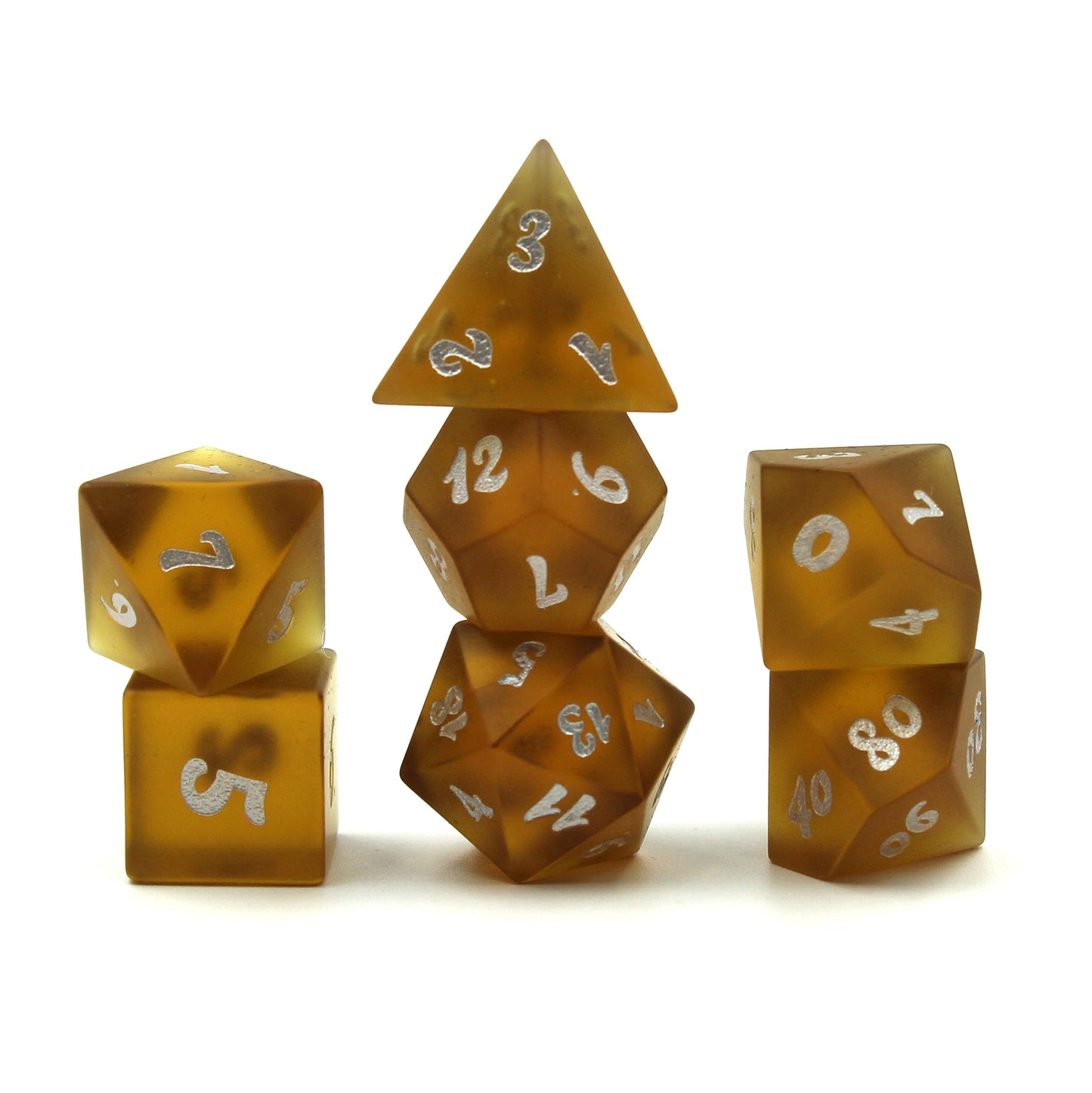 Gangplank Brown Sea Glass Dice Set