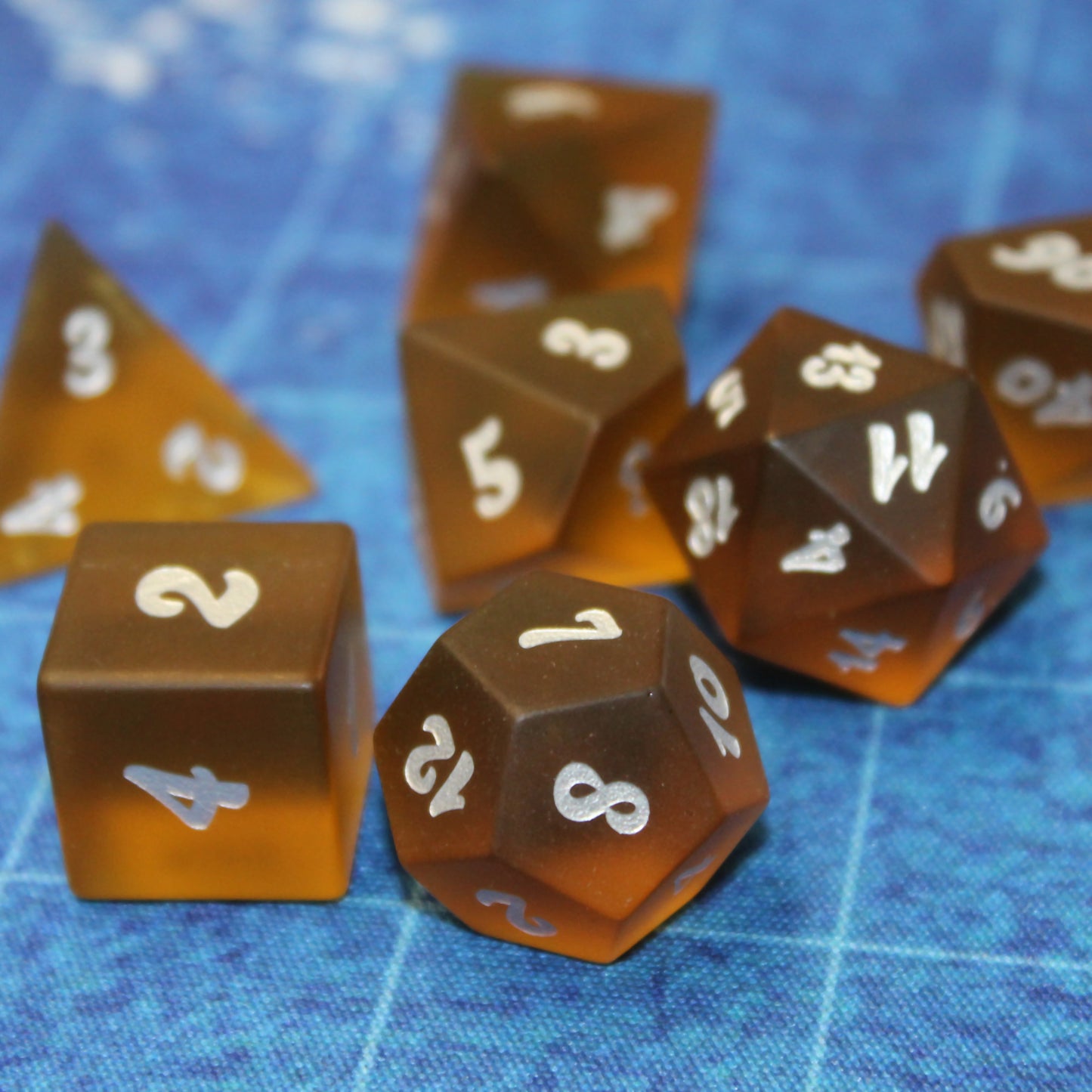 Gangplank Brown Sea Glass Dice Set