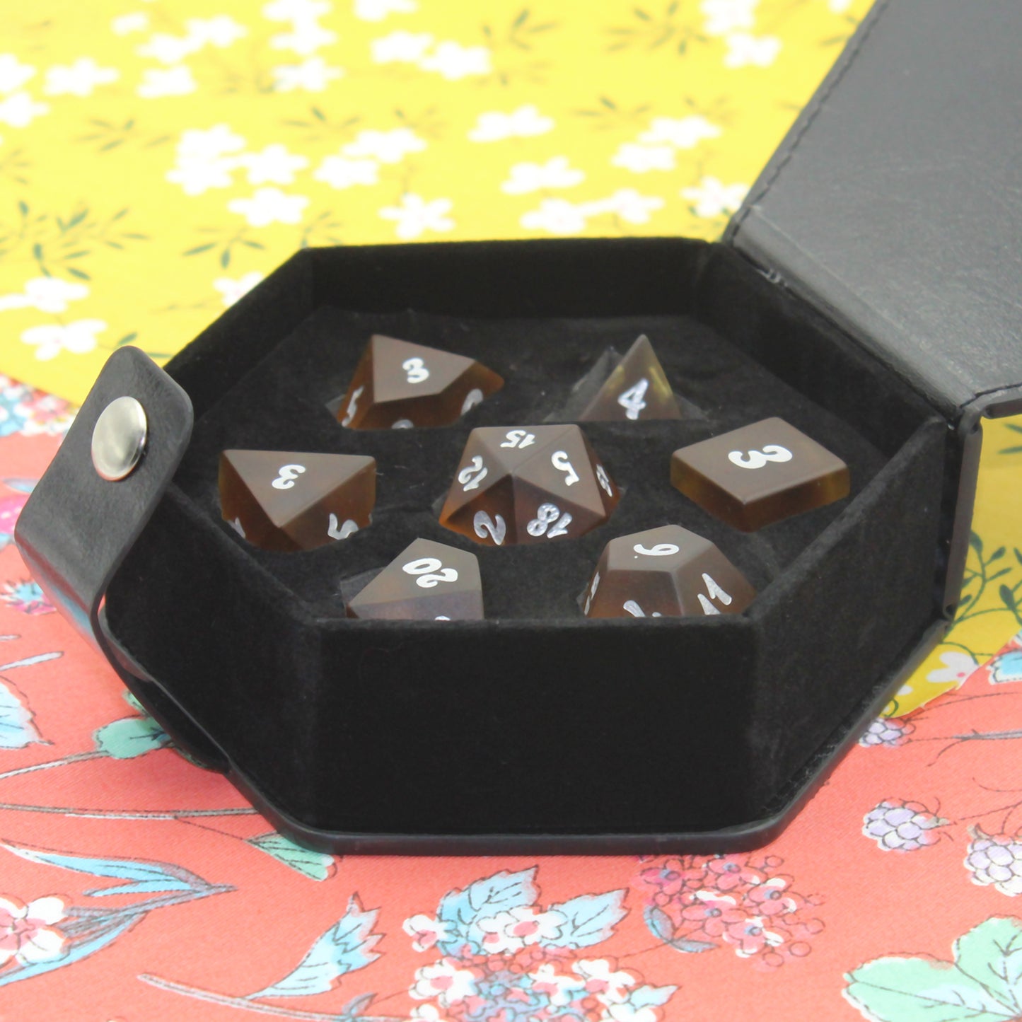 Gangplank Brown Sea Glass Dice Set