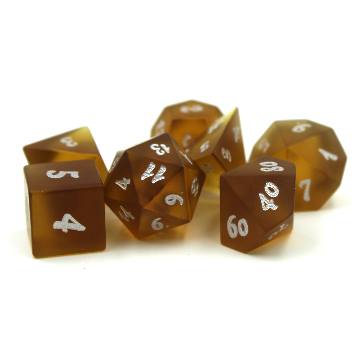 Gangplank Brown Sea Glass Dice Set