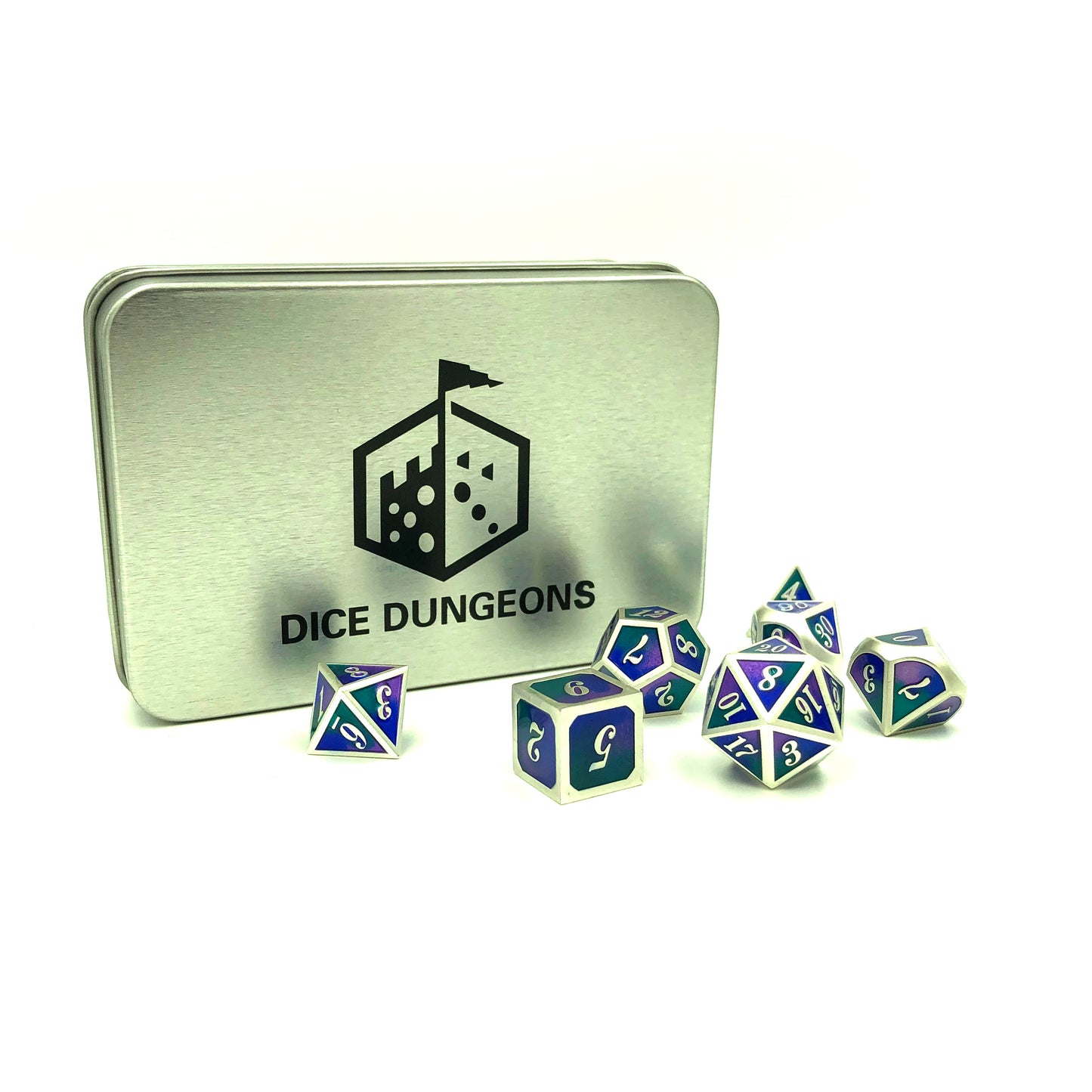 Metal Imperial Twilight Dice Set with Display Box