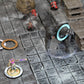 Condition Rings in use on a dungeons and dragons table.