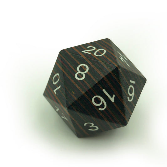 Wooden Jumbo 33mm D20 Dark Rainbow