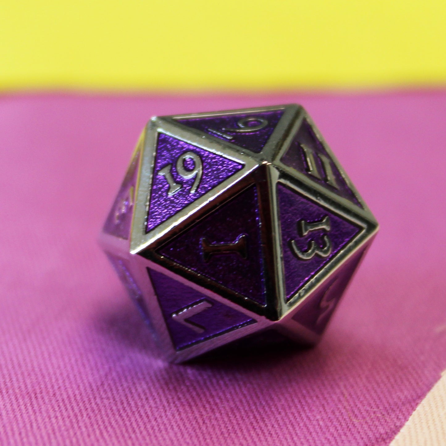 Metal Imperial Magi Purple Dice Set with Display Box