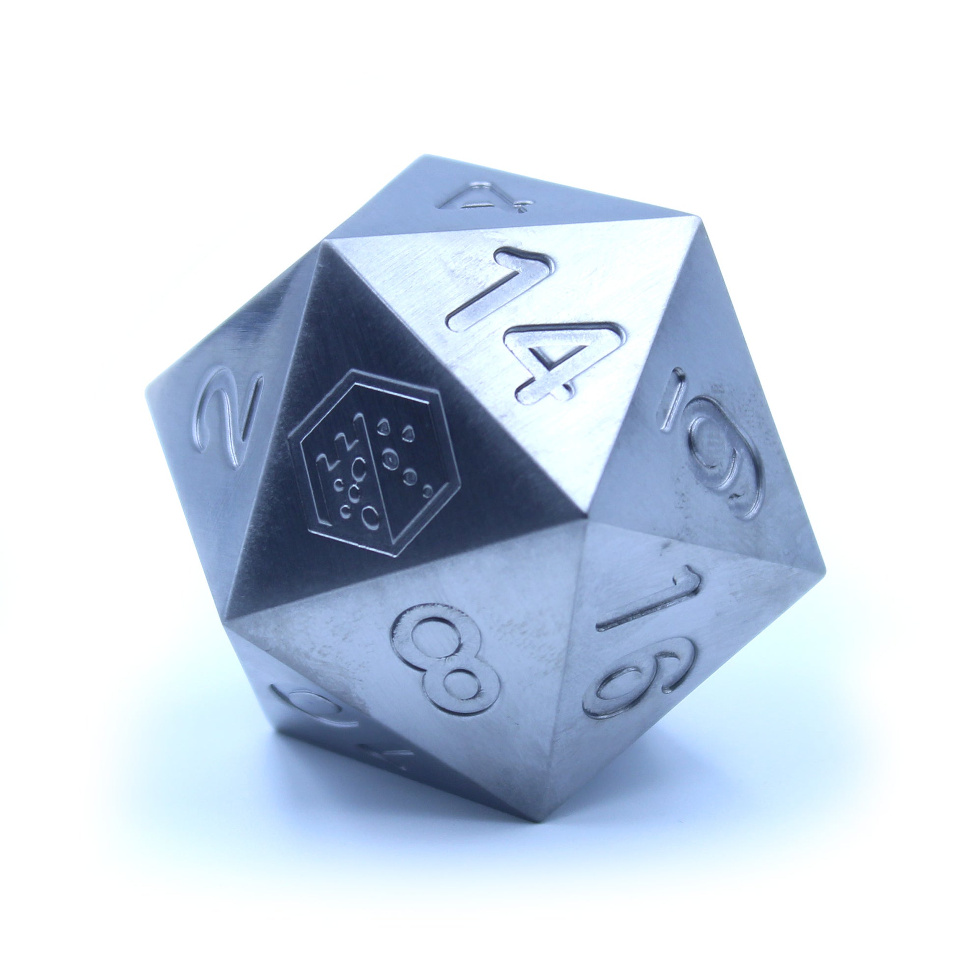 Massive Tungsten d20 - Jumbo 45mm Die for Tabletop Games – Dice Dungeons