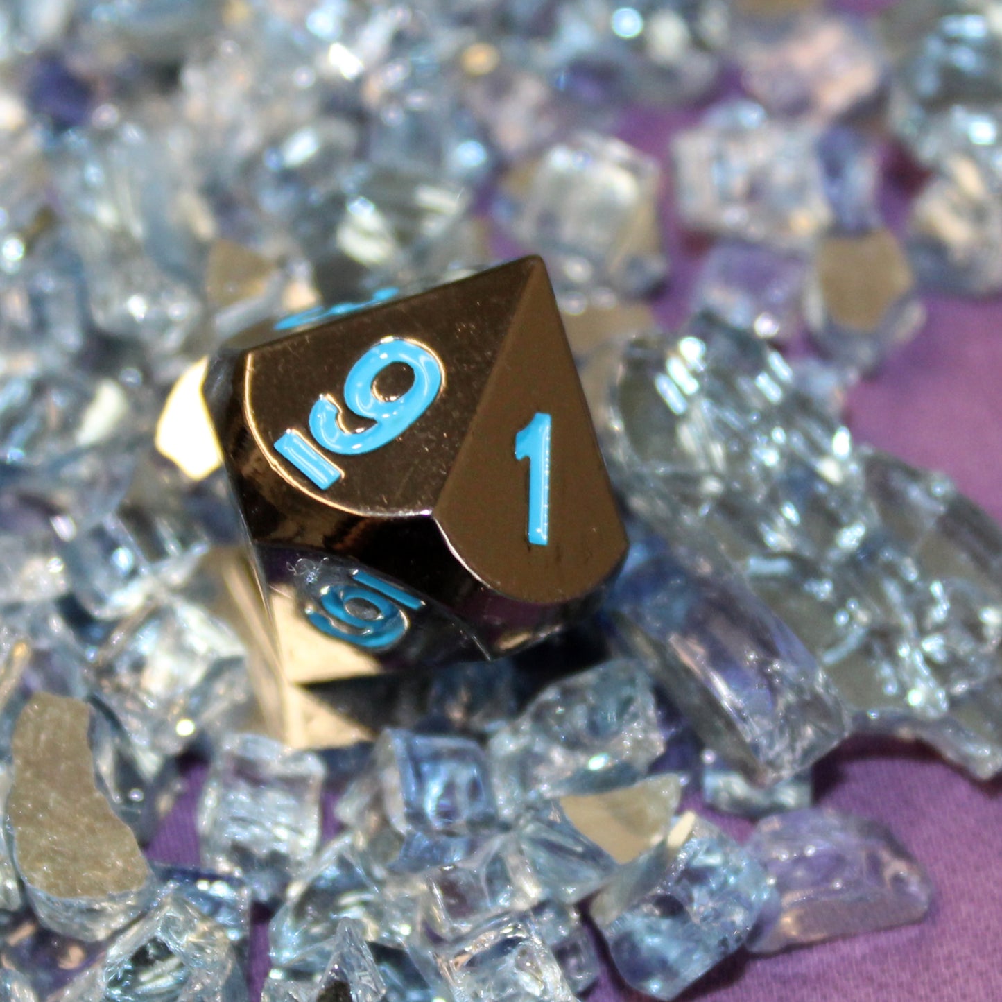 Metal Black Frost d10 Dice Set