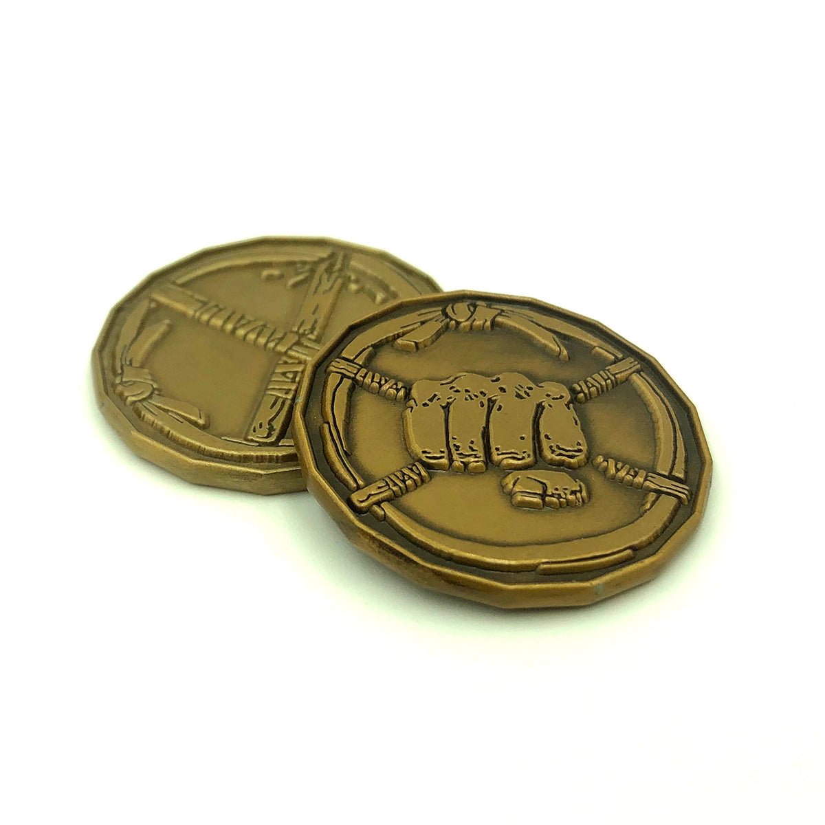 Monk Character Coin - Front and Back