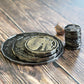 Stack of coins for dungeons and dragons or similar tabletop game