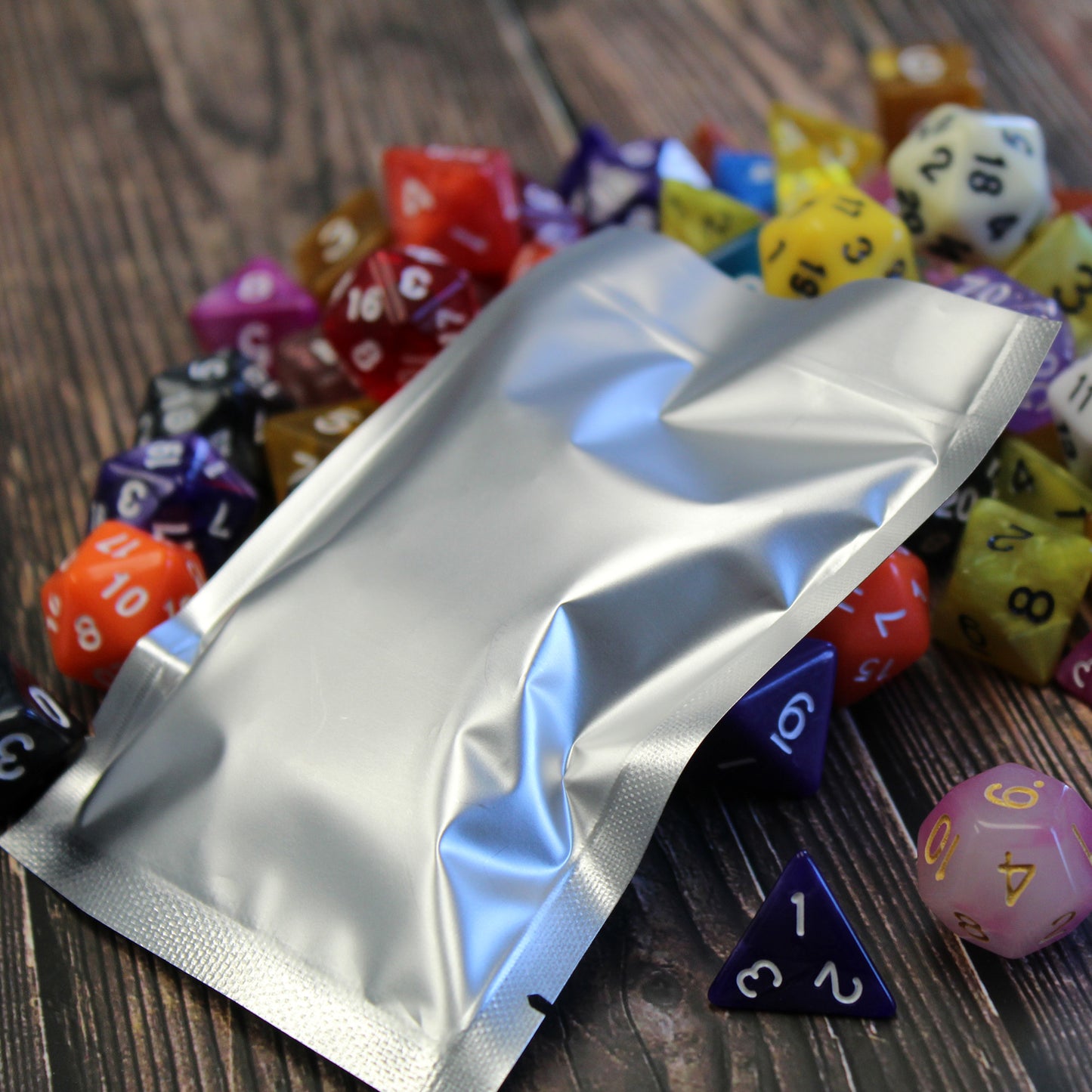 Plastic Mystery Dice with Some Examples of the Sets