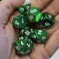 16mm radiant green dice set.