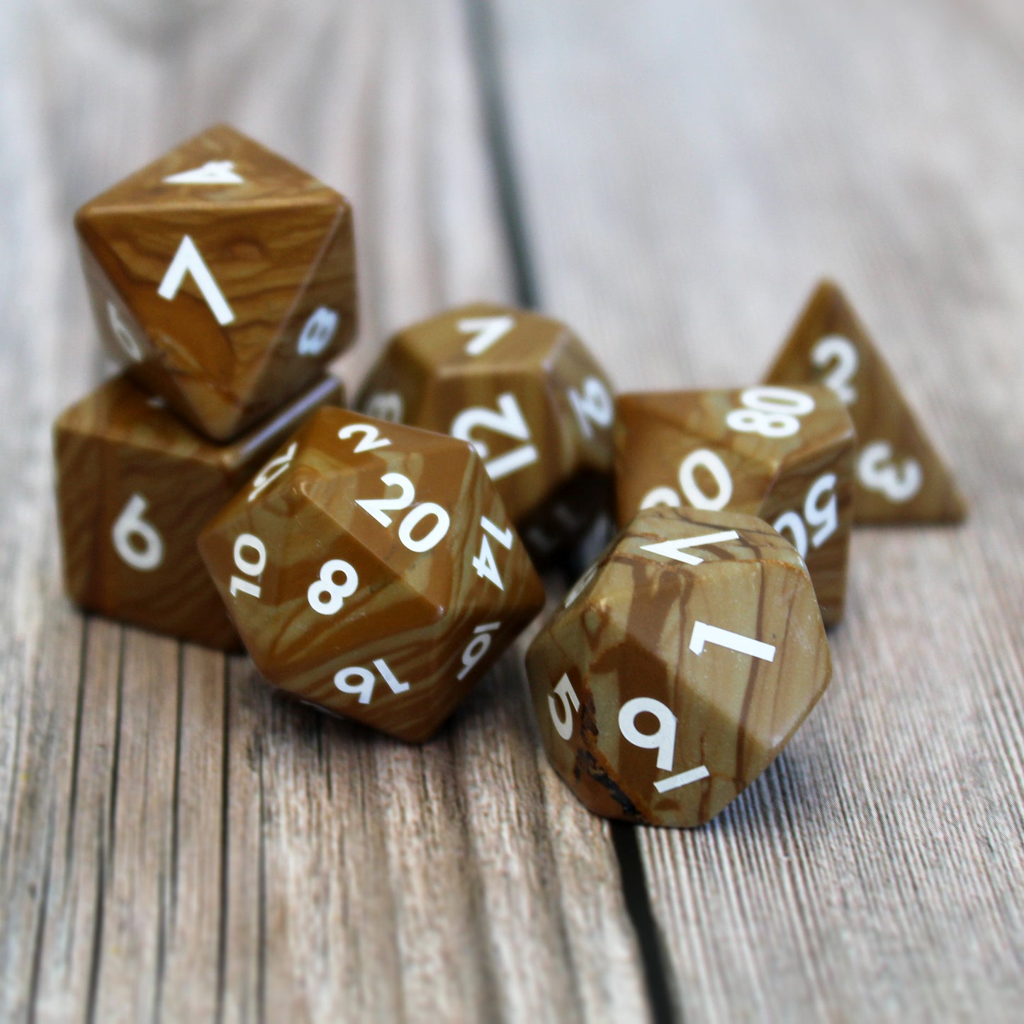 Serpeggiante Marble Dice Set for Dungeons and Dragons
