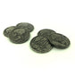 Undead Token Pack, Three Skeletons and Three Zombies, in Piles on a White Background
