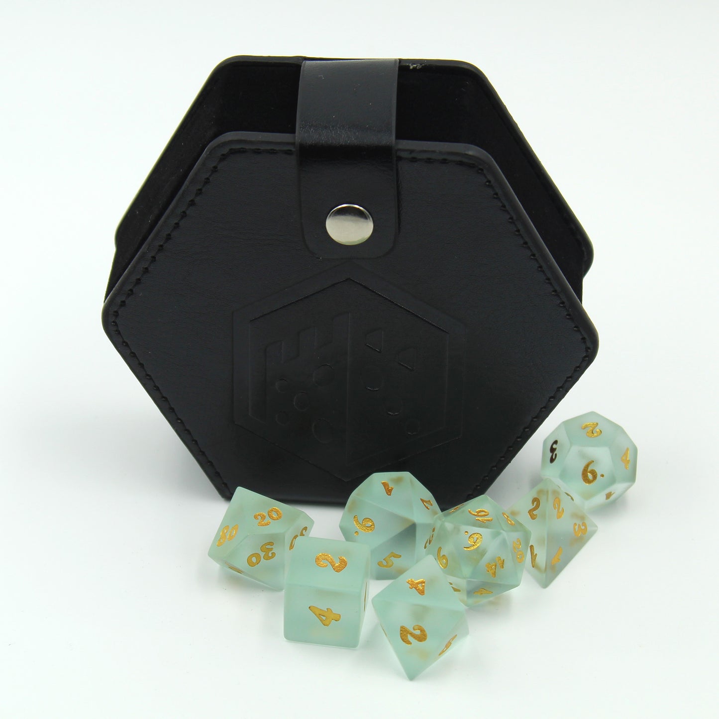 Valiant Waters Sea Glass Dice Set with Display Box