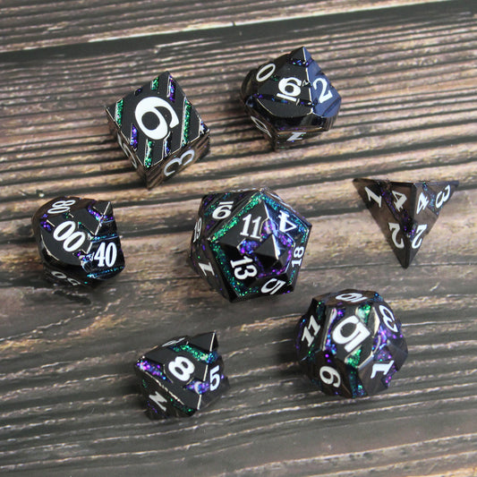 7 piece metla dice set for dungeons and dragons