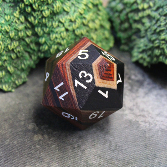 Massive Tungsten d20 - Jumbo 45mm Die for Tabletop Games – Dice Dungeons