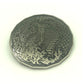 2in Dragon coin on white background.  Dragon breathing fire on side facing up.