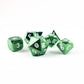dnd dice - 7 piece green set.