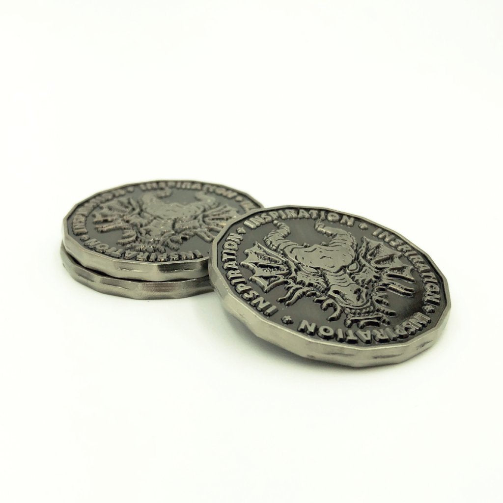 Antique Silver Inspiration Coins - 4 Pack