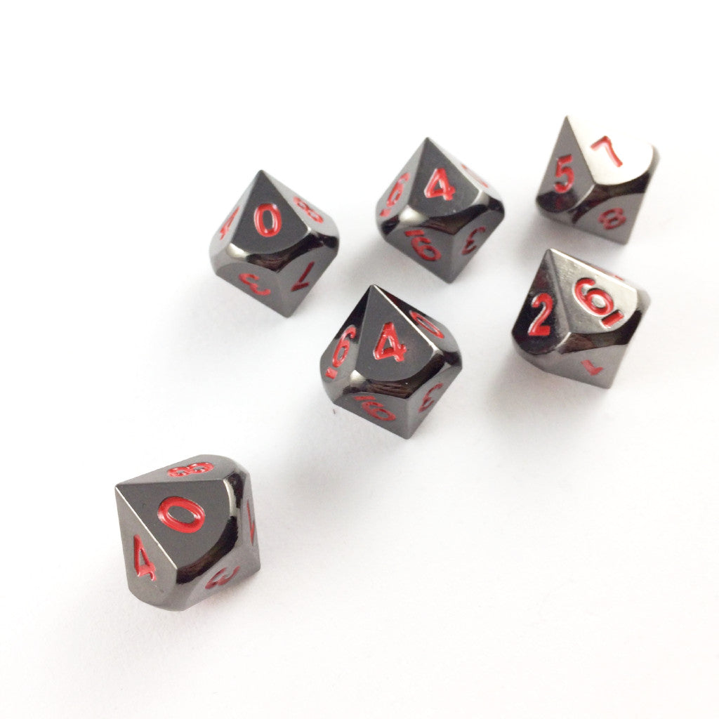 Metal Set of 10 sided dice