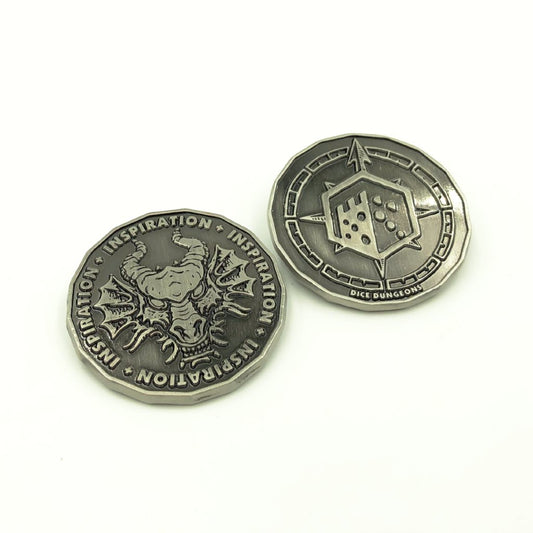 Antique Silver Inspiration Coin Tokens